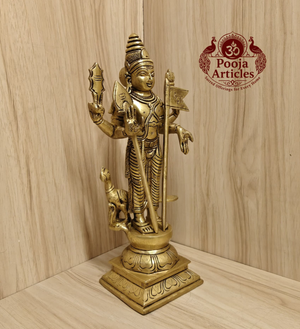 Brass Murugan Idol 10 Inch