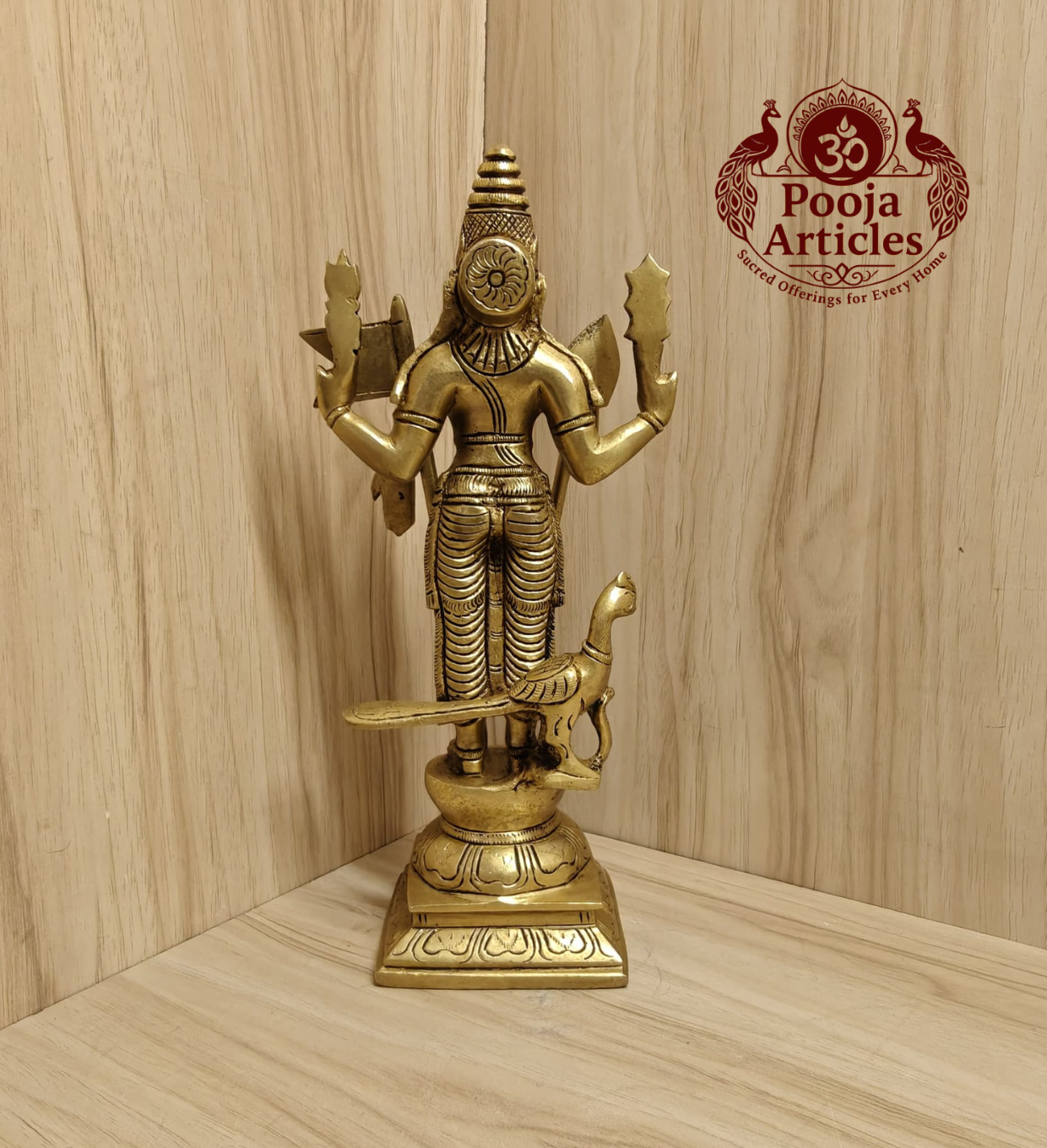 Brass Murugan Idol 10 Inch