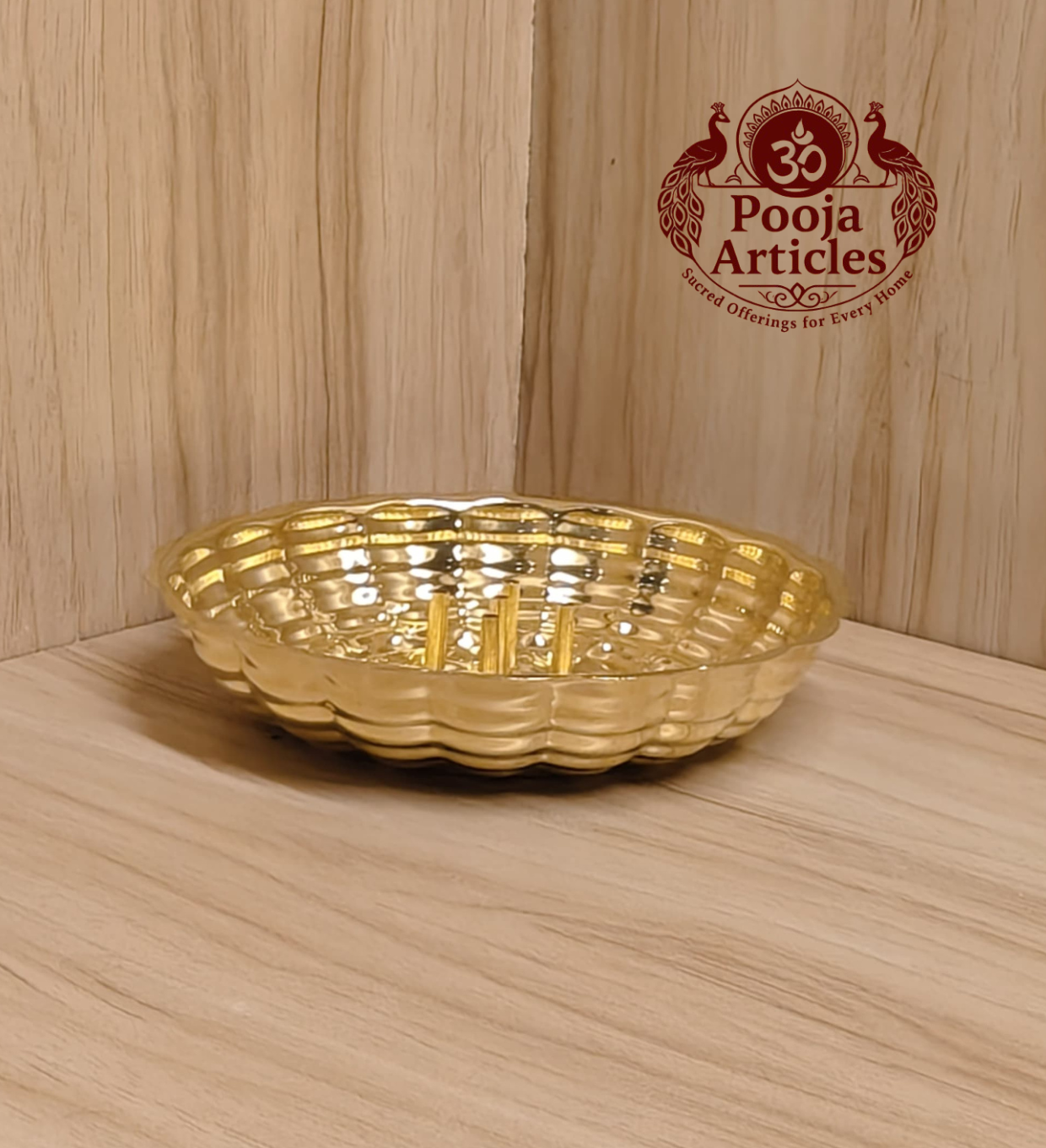 Brass Agarbatti Stand Plate Size 2 – 70