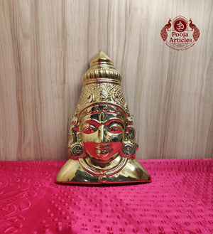 Brass Amman Mugam 12 Inch 