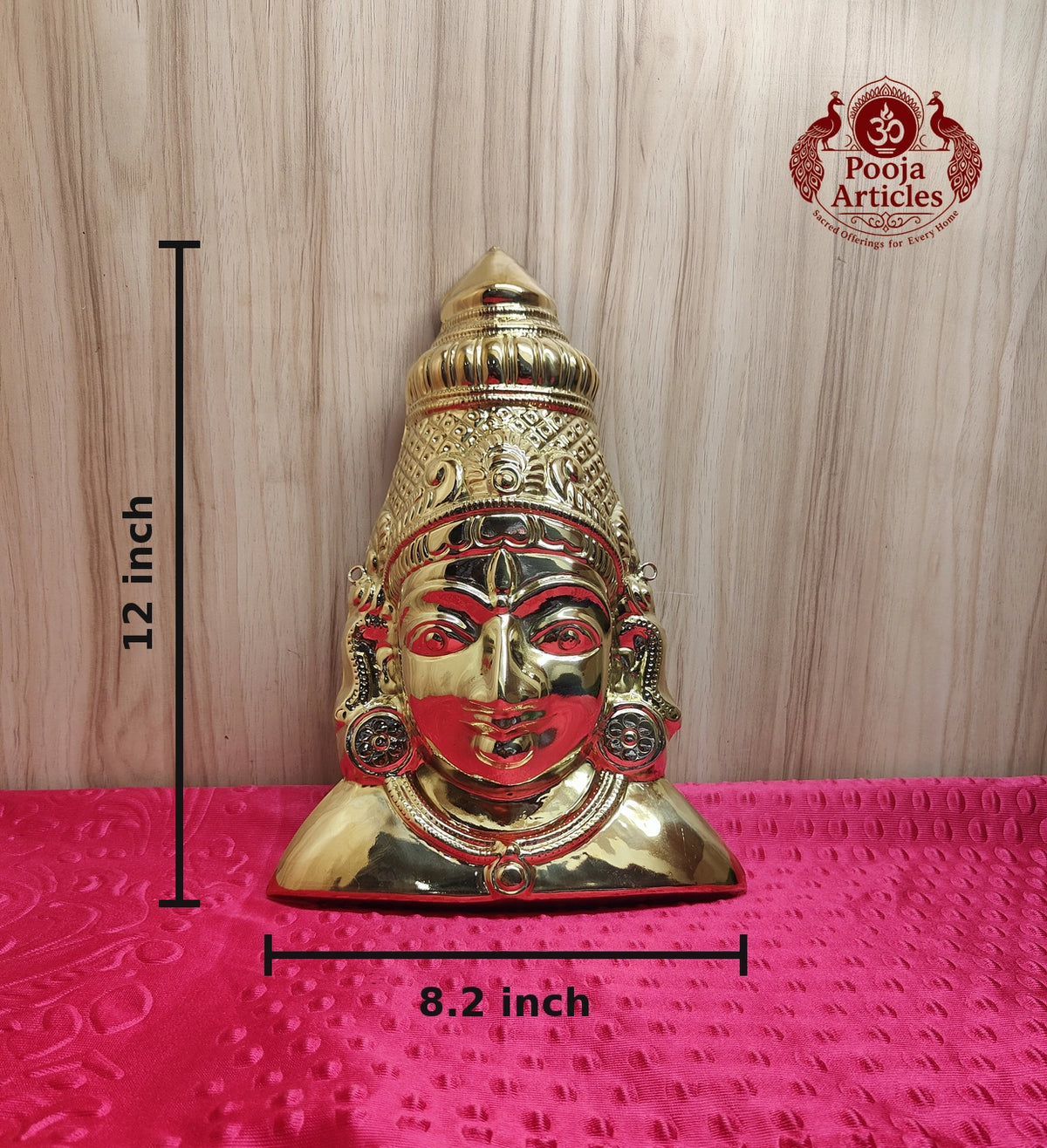 Brass Amman Mugam 12 inch