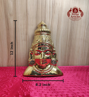Brass Amman Mugam 12 inch