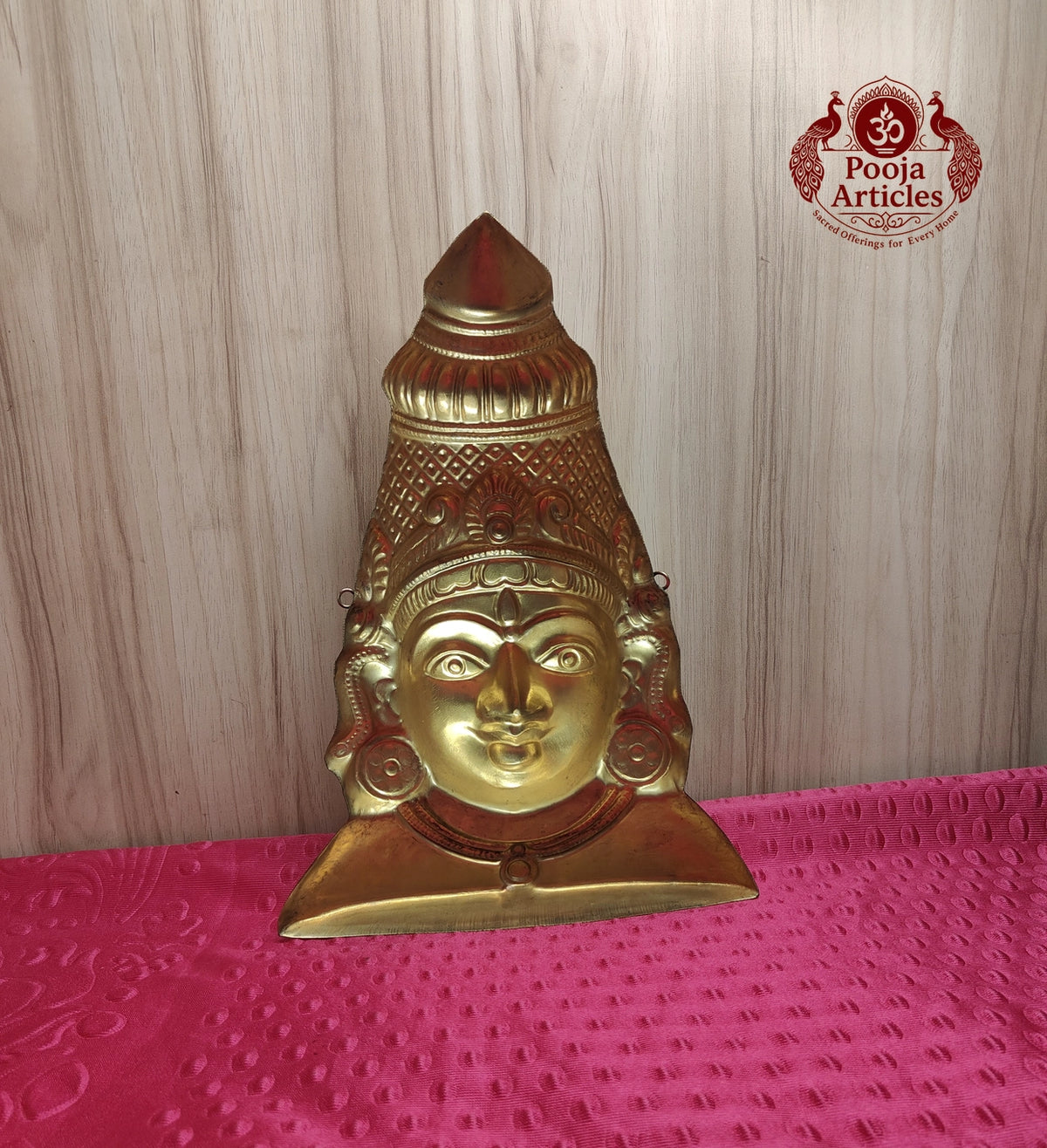 Brass Amman Mugam 12 Inch 