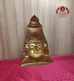 Brass Amman Mugam 12 Inch 