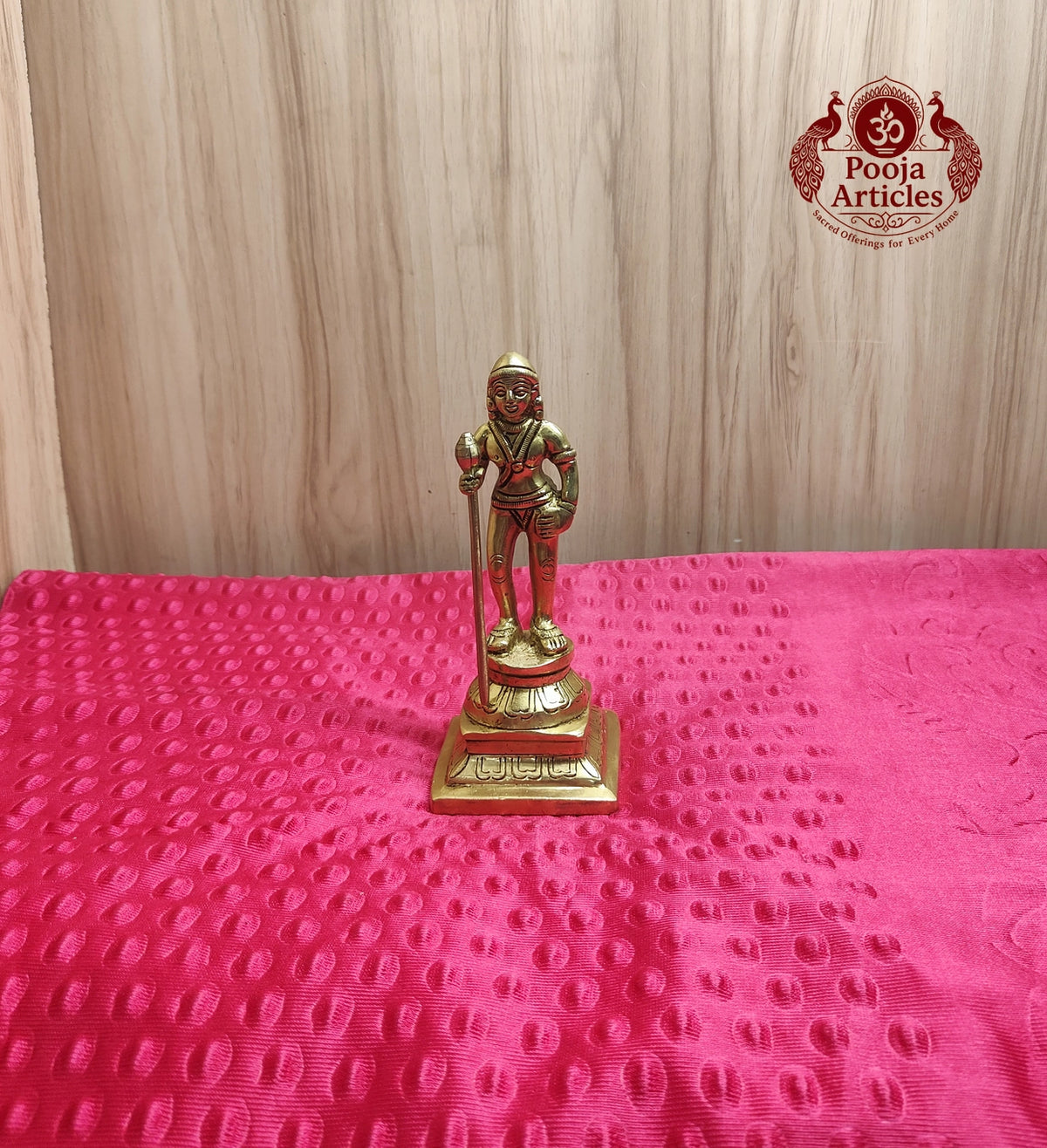 Brass Andi Murugar Statue 6.2 Inch