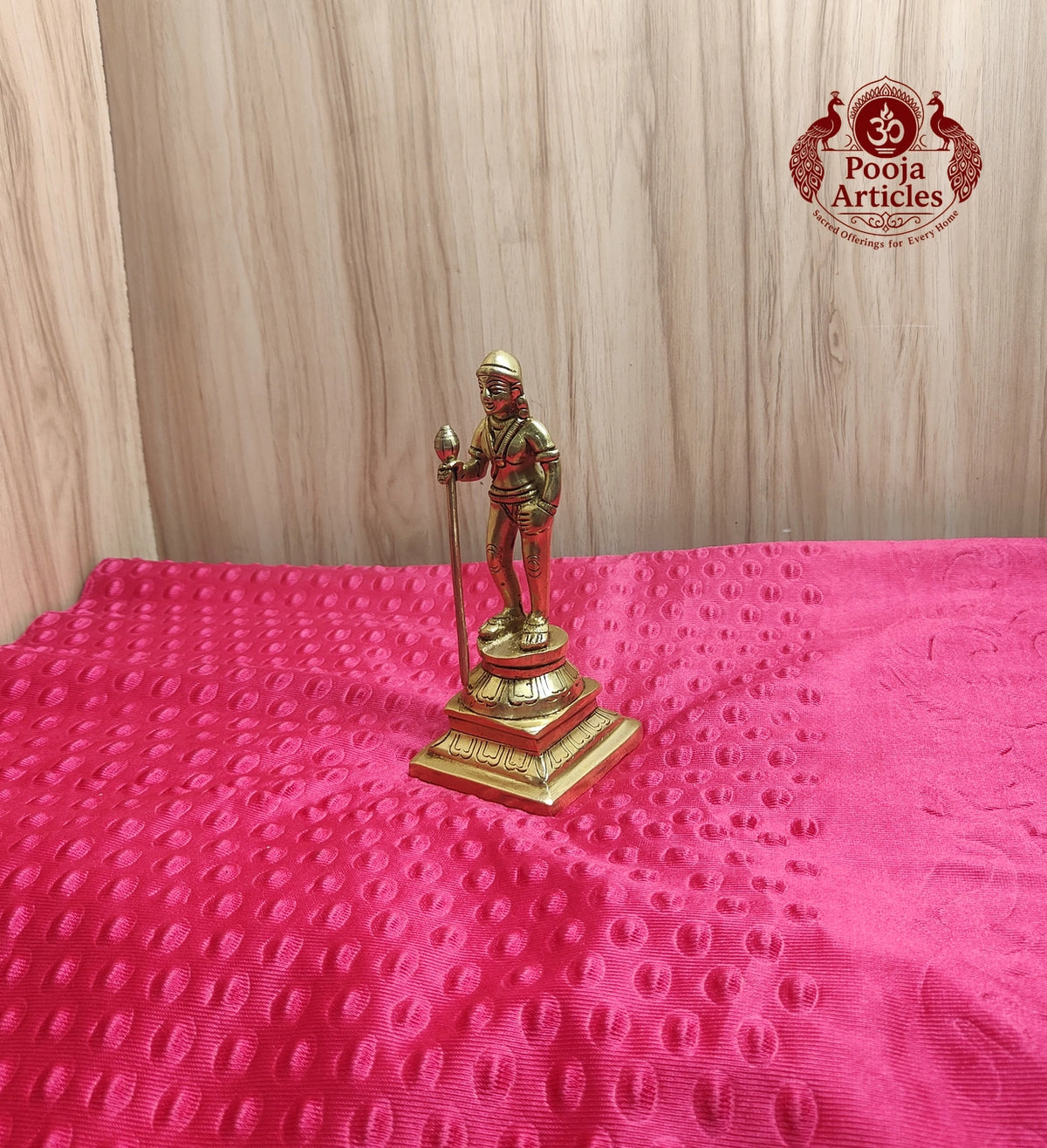 Brass Andi Murugar Statue 6.2 Inch