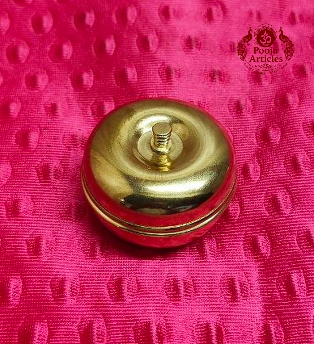 Brass Apple Kumkum Box 1.5 