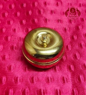 Brass Apple Kumkum Box 1.5 