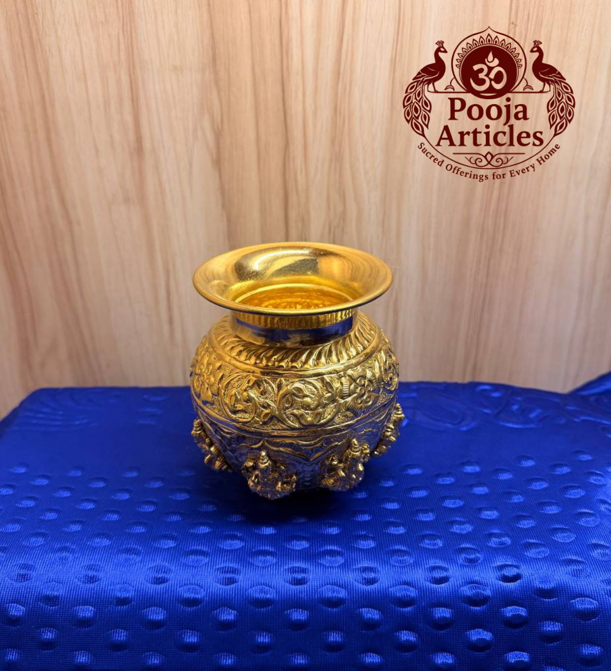 Brass Ashtalakshmi Kalash 4.5 Inch