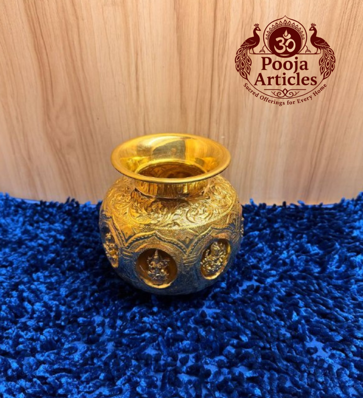Brass Ashtalakshmi Kalash 5.5 Inch