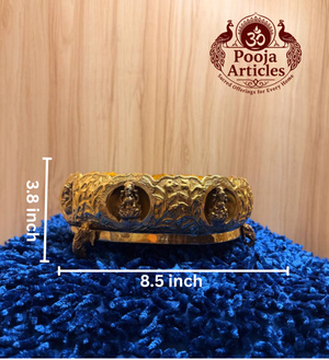 Brass Ashtalakshmi Uruli 8.5 Inch