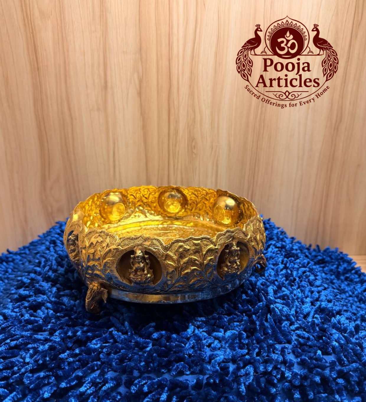 Brass Ashtalakshmi Uruli 8.5 Inch