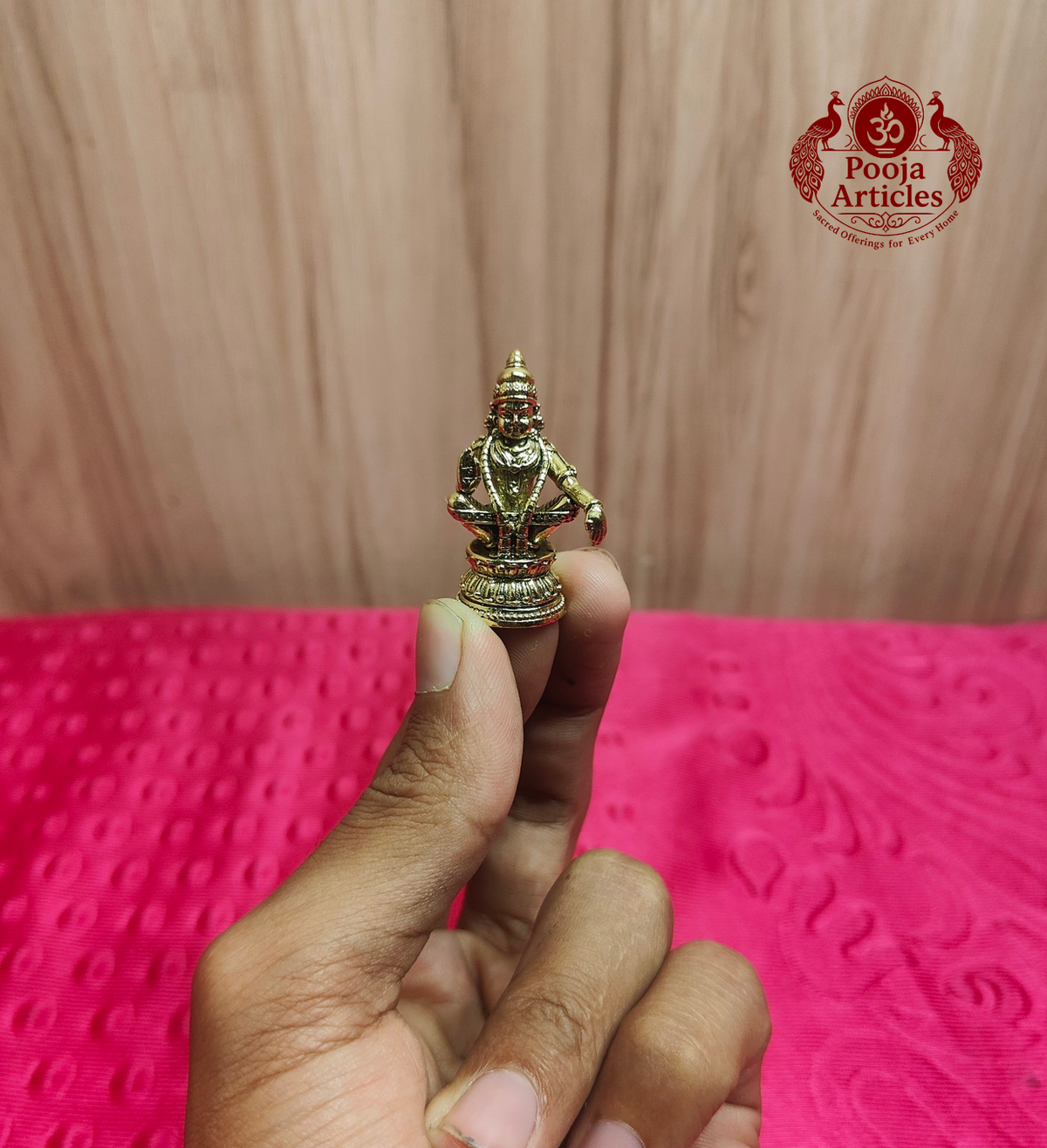 Brass Ayyapan Statue 1_5inch