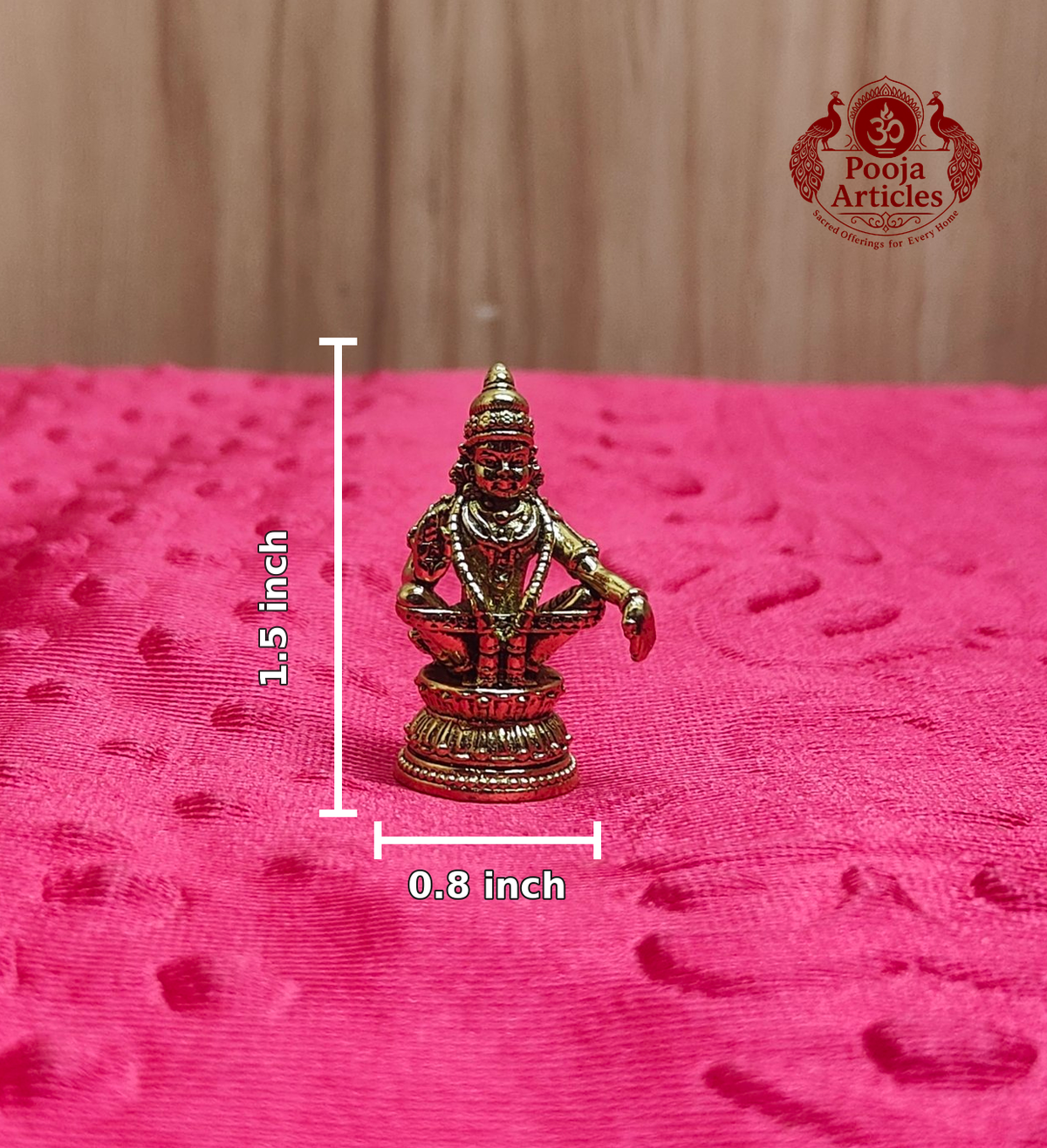 Brass Ayyapan Statue 1.5inch
