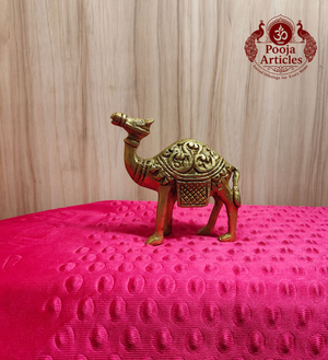 Brass Camel Statue 4 Inch
