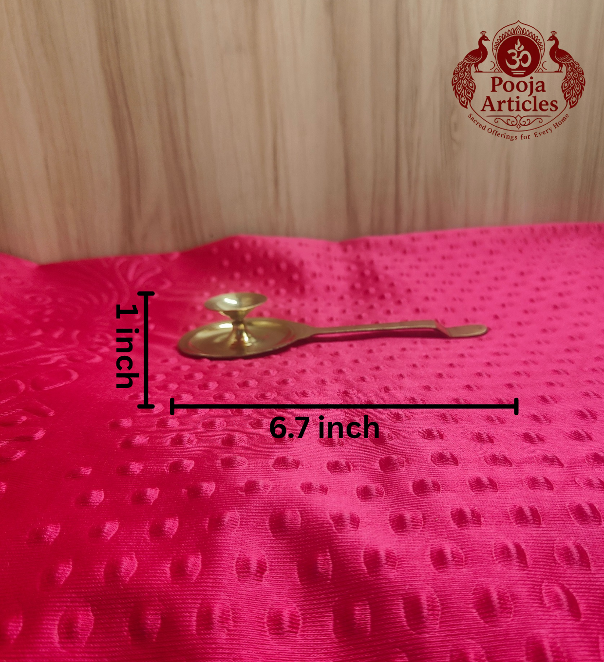 Brass Camphor Holder 6.7 Inch 