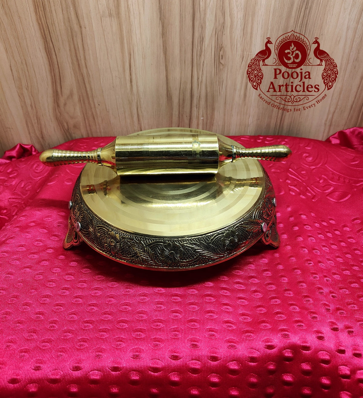 Brass Chakla Belan Set 9 Inch