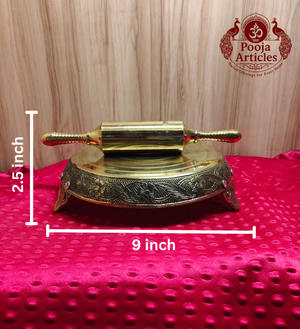 Brass Chakla Belan Set 9 Inch