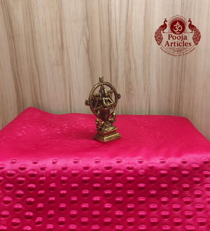 Brass Chakrathalvar Statue 4.2 Inch