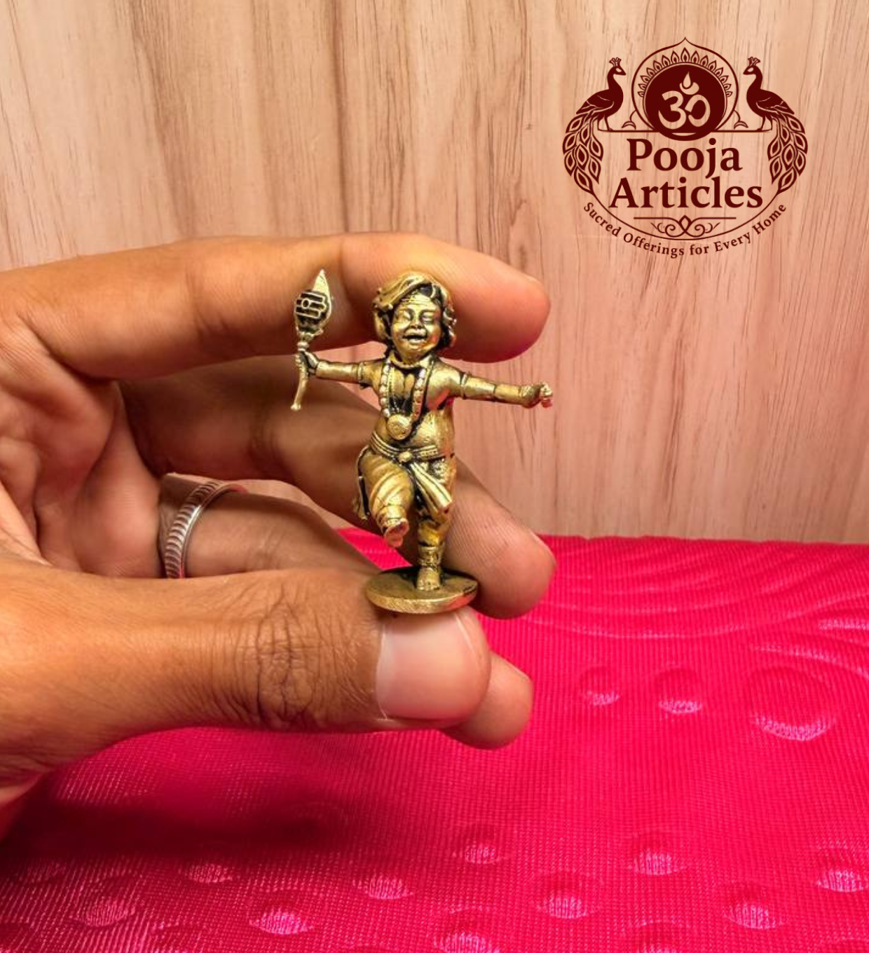 Brass Dancing Lord Murugan 1.8 Inch