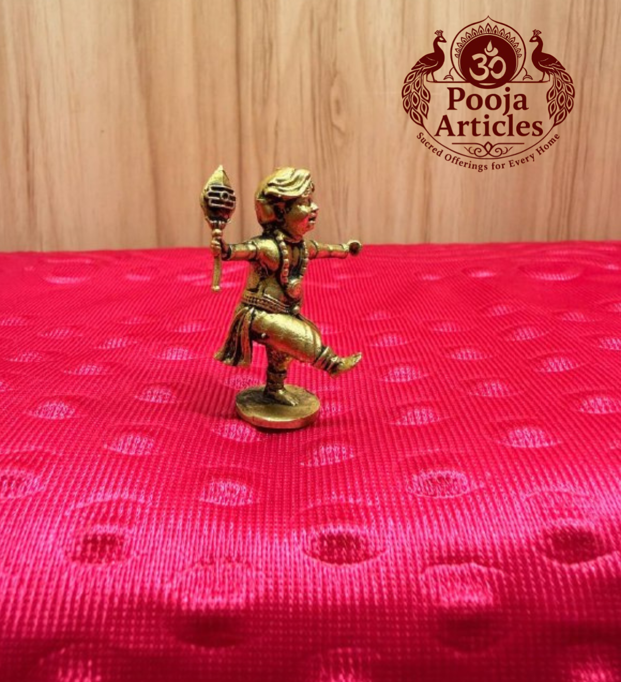 Brass Dancing Lord Murugan 1.8 Inch