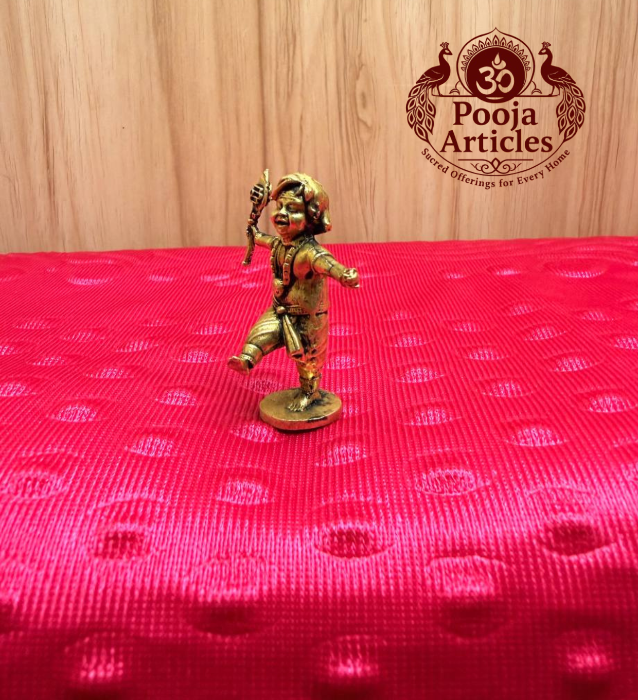 Brass Dancing Lord Murugan 1.8 Inch
