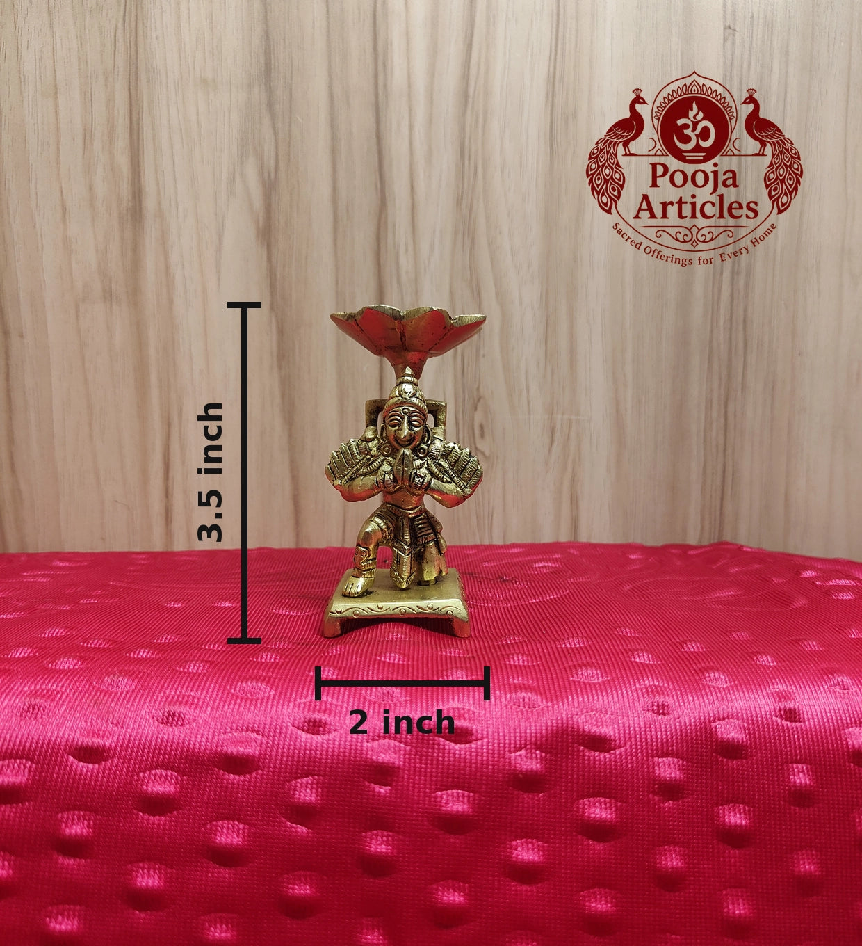 Brass Garuda Diya Idol 3.5 inch