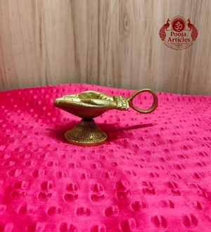 Brass Hand Shaped Oil Diya 2 Inch 