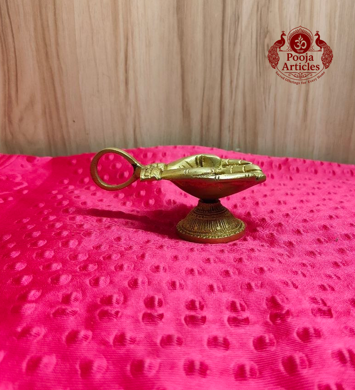 Brass Hand Shaped Oil Diya 2 Inch 