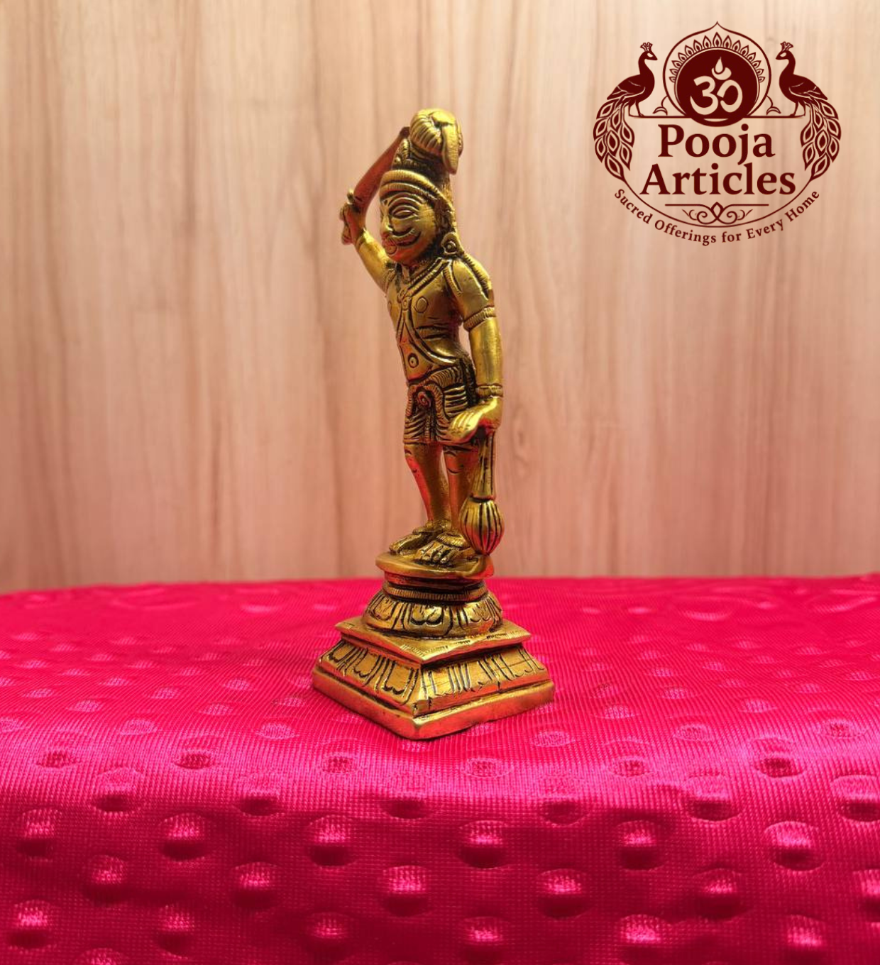 Brass Idol Madurai Veeran 5.6 Inch