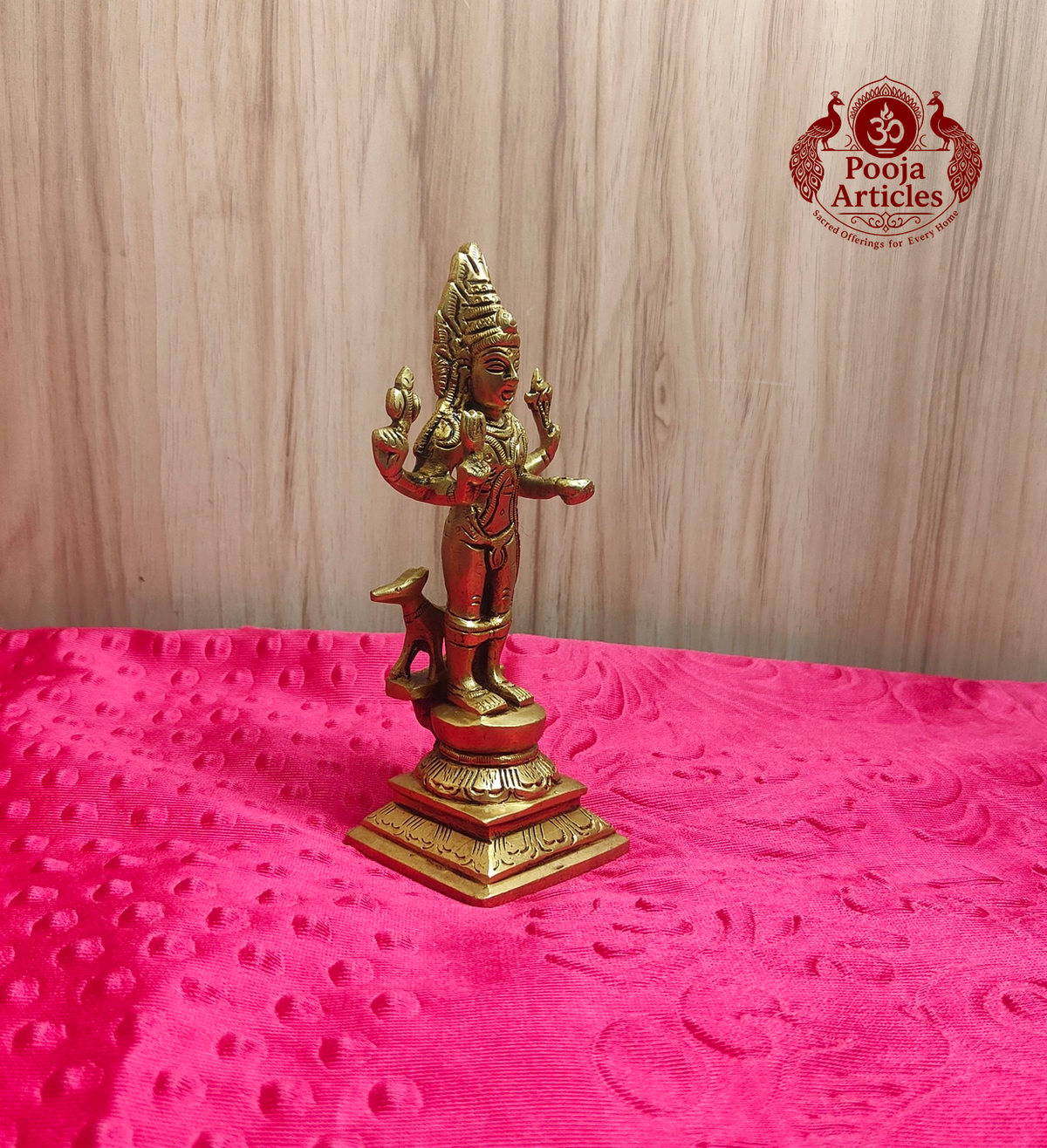 Brass Kala Bhairavar Statue 6.2 inch