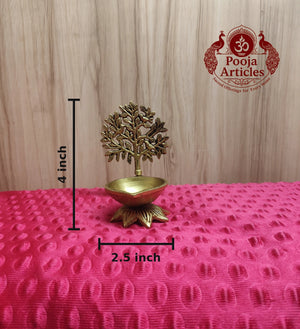 Brass Tree Diya Idol 4 Inch 