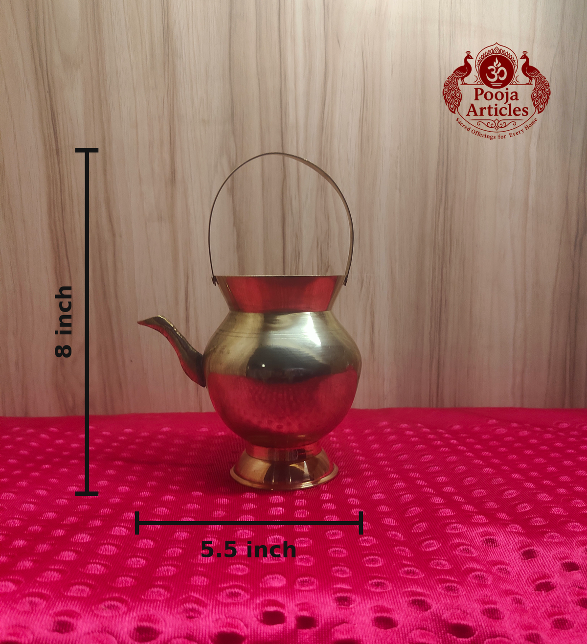 Brass Kamandalam 8 Inch 