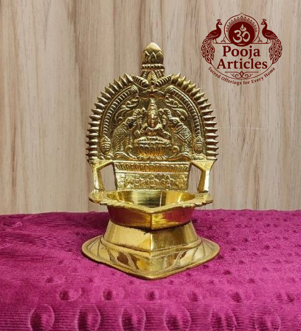 Brass Kamatchi Amman Vilakku 4.5 Inch