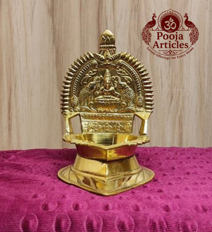 Brass Kamatchi Amman Vilakku 4.5 Inch