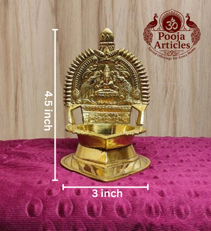 Brass Kamatchi Amman Vilakku 4.5 Inch