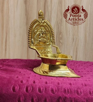 Brass Kamatchi Amman Vilakku 4.5 Inch