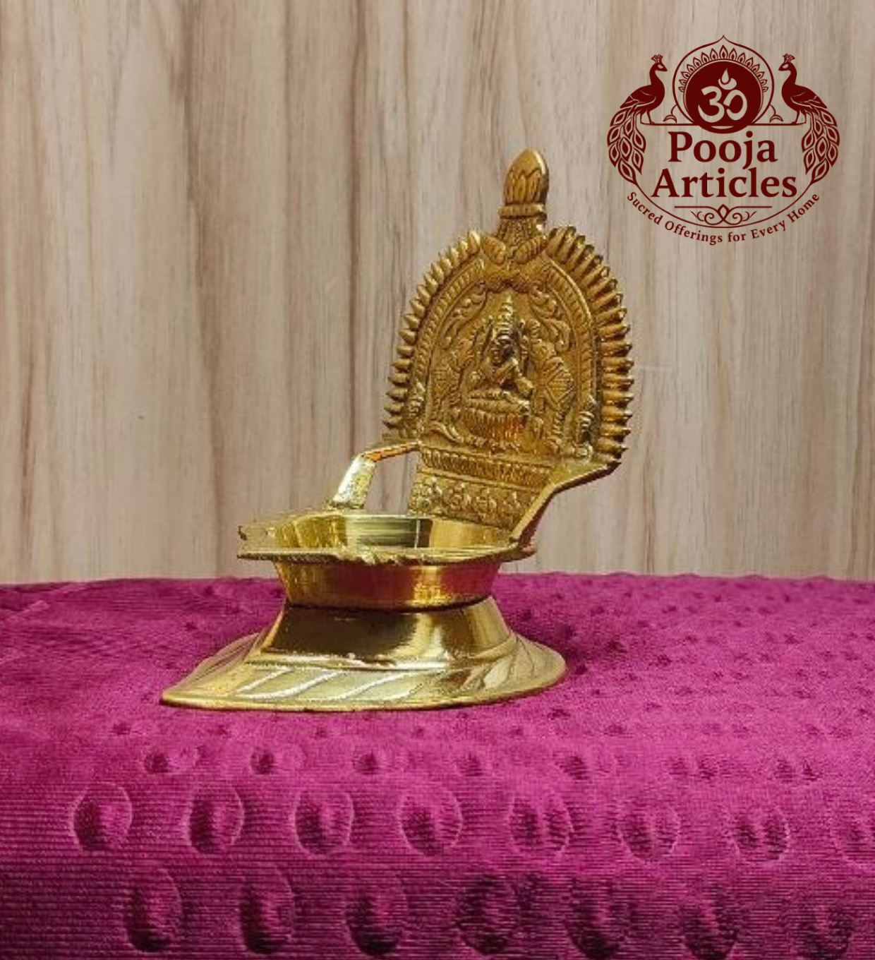 Brass Kamatchi Amman Vilakku 4.5 Inch