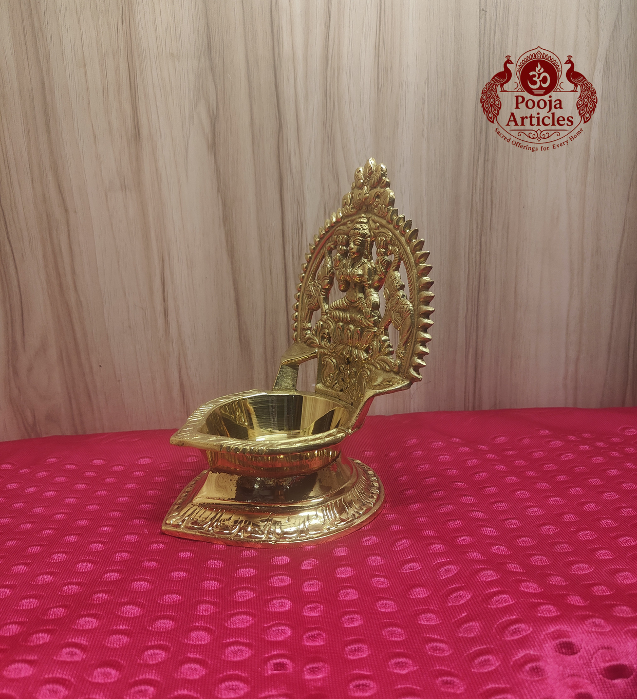 Brass Kamatchi Amman Vilakku 7.2 Inch