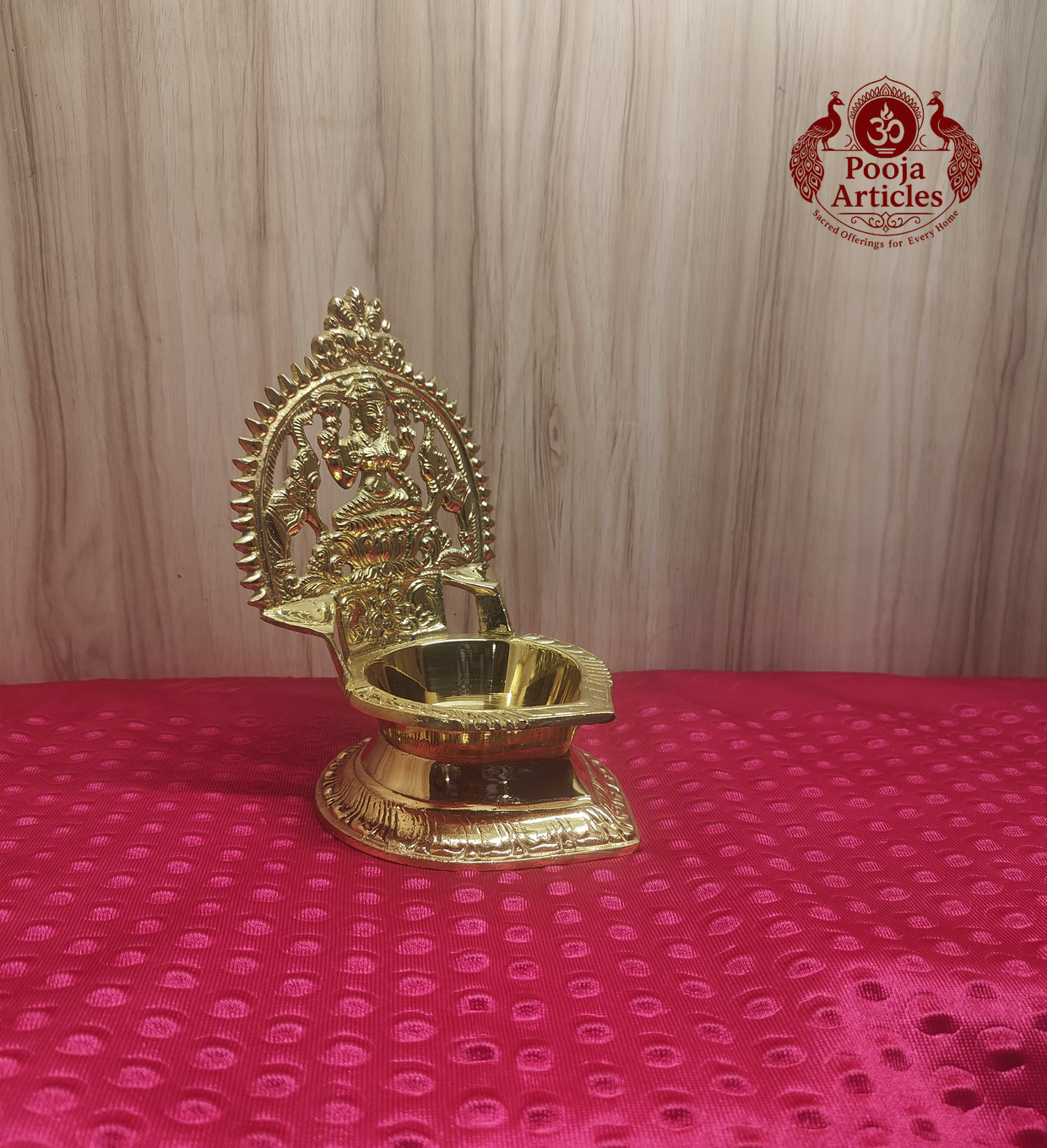 Brass Kamatchi Amman Vilakku 7.2 Inch