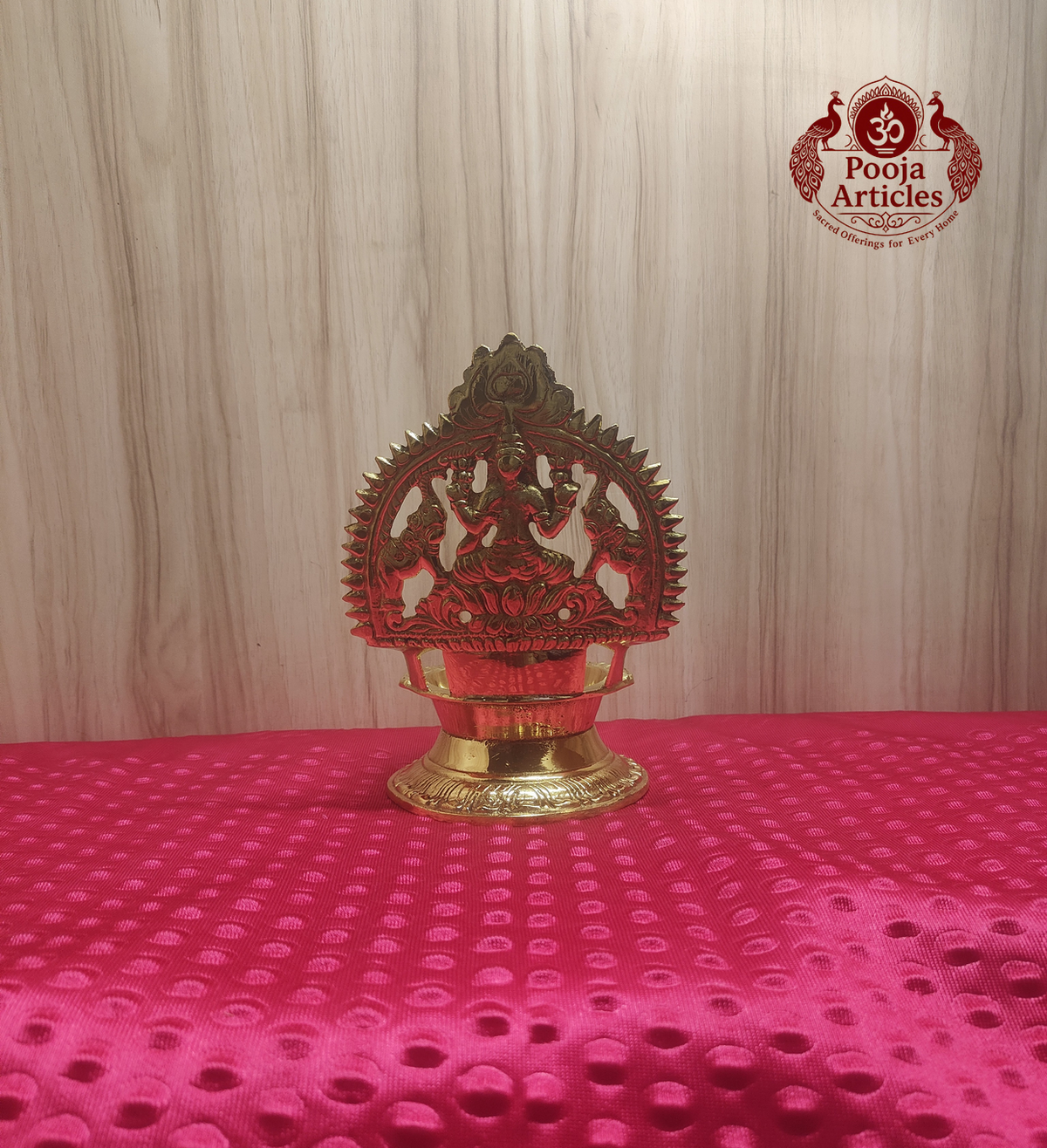 Brass Kamatchi Amman Vilakku 7.2 Inch