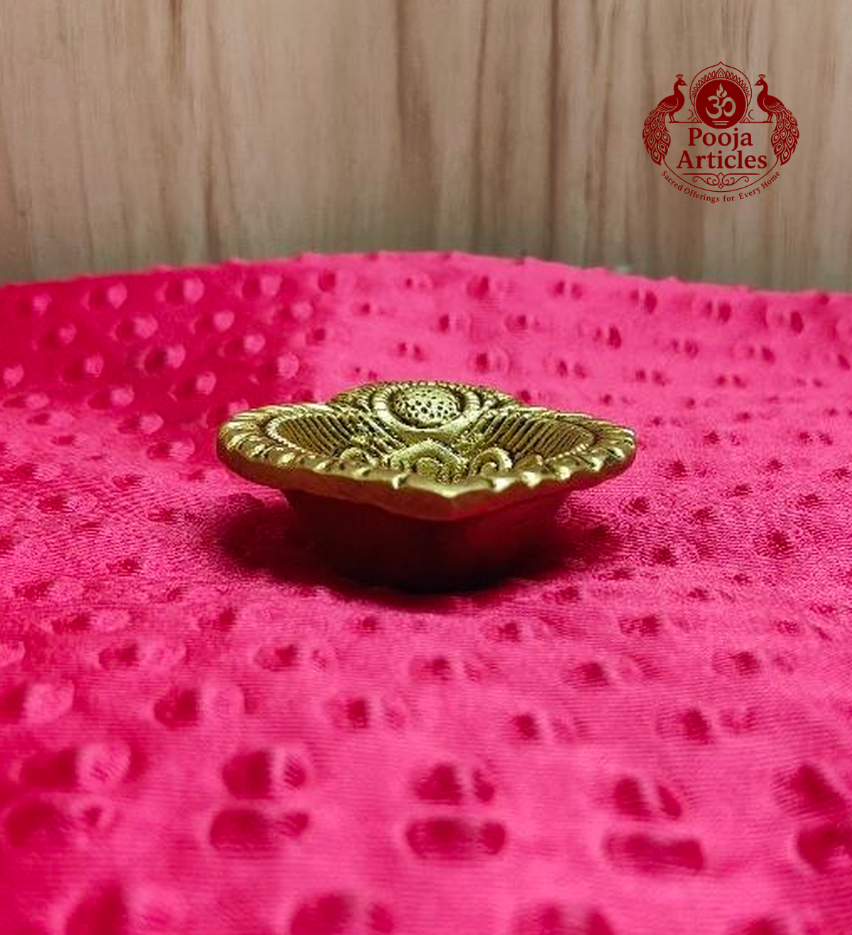 Brass Leaf Shaped Diya 3.8 Inch 