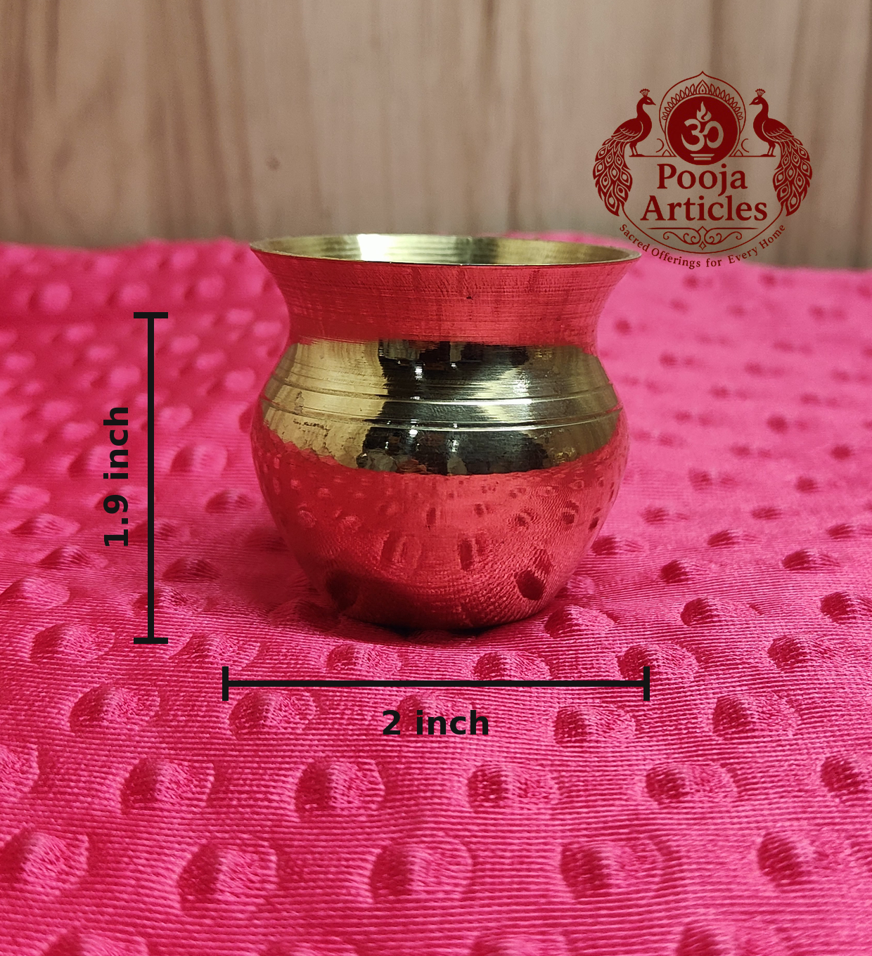 Brass Lota 1.9 Inch (Puja Kalash)