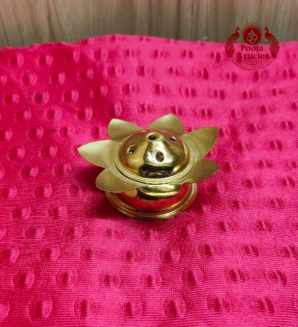 Brass Lotus Agarbatti Stand 1.3 Inch 