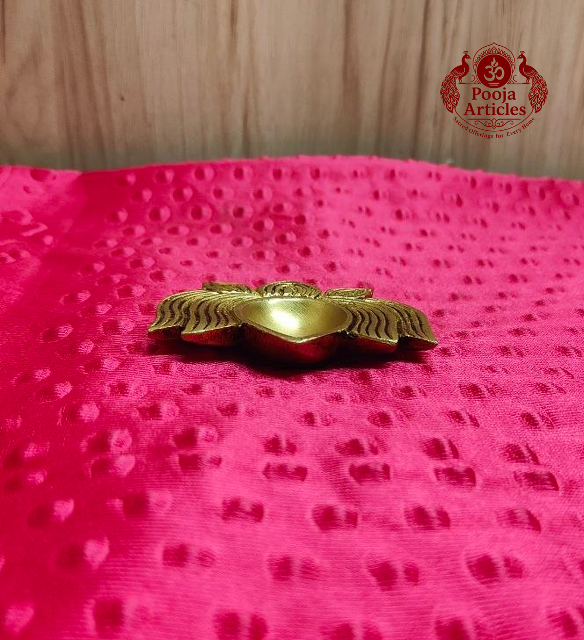  Brass Lotus Diya 3.2 Inch 