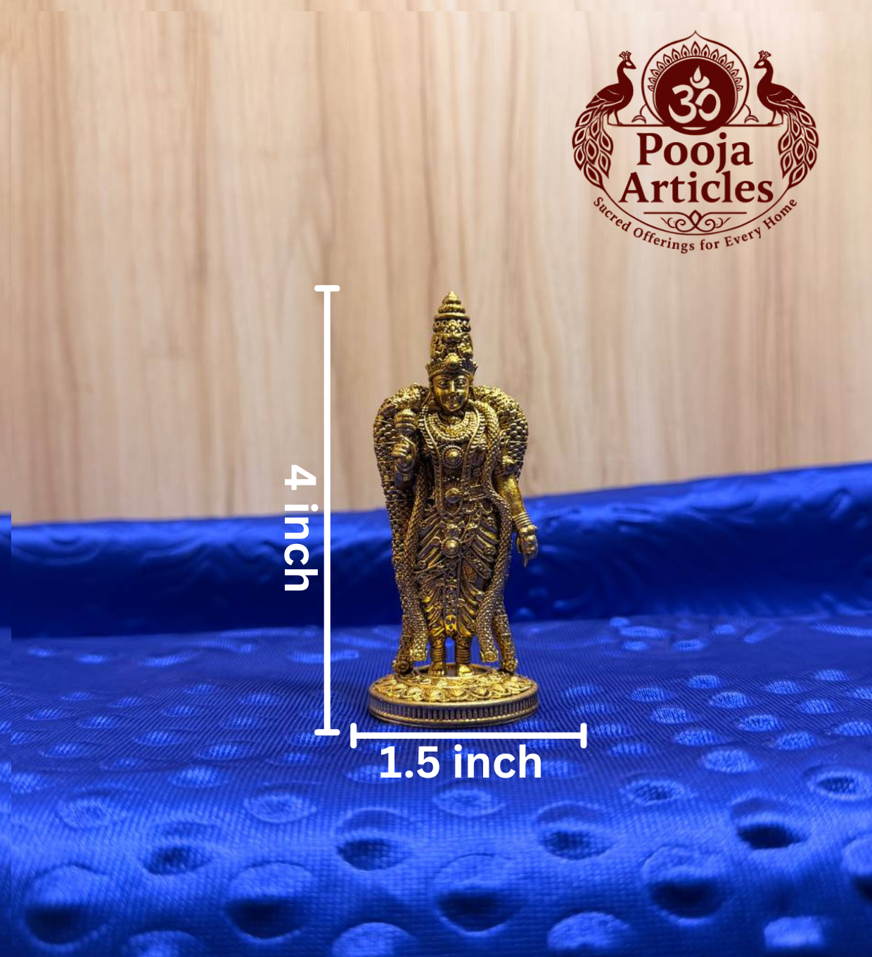 Brass Madurai Meenakshi Amman Idol 4 Inch