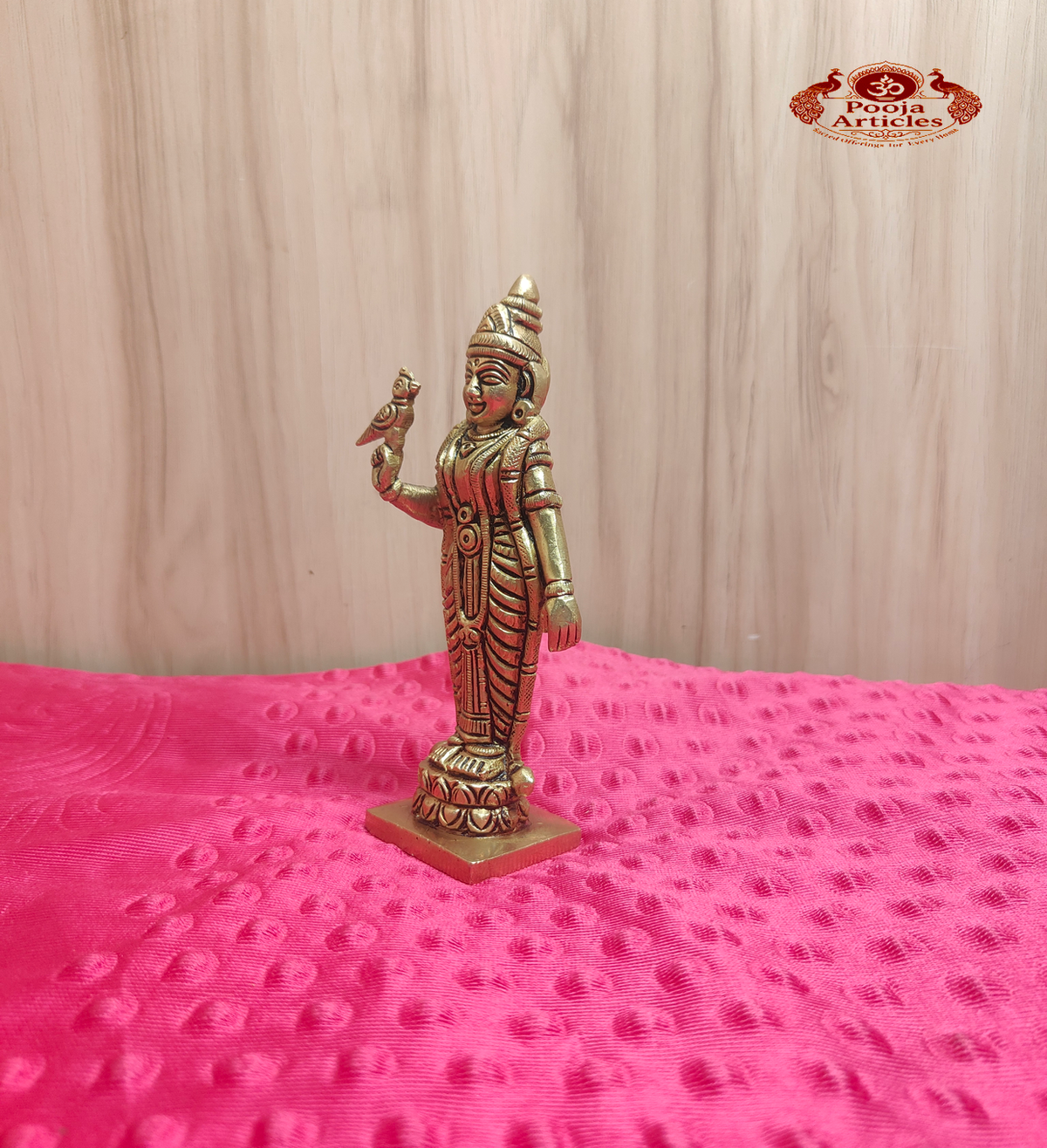 Brass Meenakshi Statue 5.8 Inch
