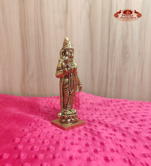 Brass Meenakshi Statue 5.8 Inch