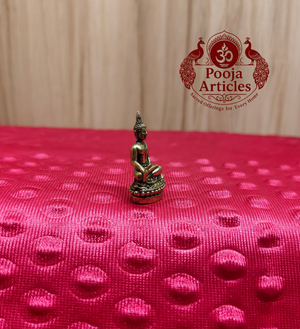 Brass Miniature Buddha Statue 1.5 Inch