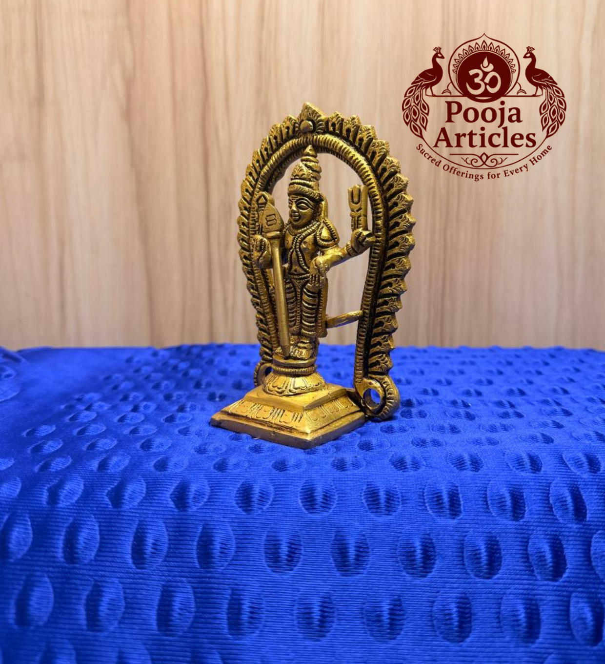 Brass Murugan Idol 4.7 Inch